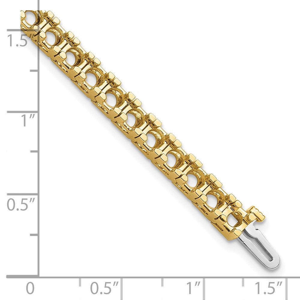 Shop Stylish 14K Gold Diamond Tennis Bracelet Setting - Affordable Luxury!