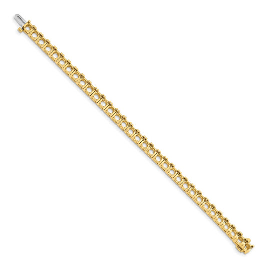Buy Exclusive 14K Gold Diamond Tennis Bracelet Setting - Stylish & Affordable!