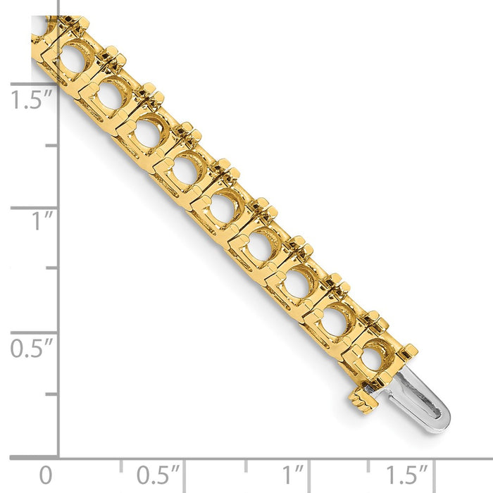 Buy Exclusive 14K Gold Diamond Tennis Bracelet Setting - Stylish & Affordable!-4