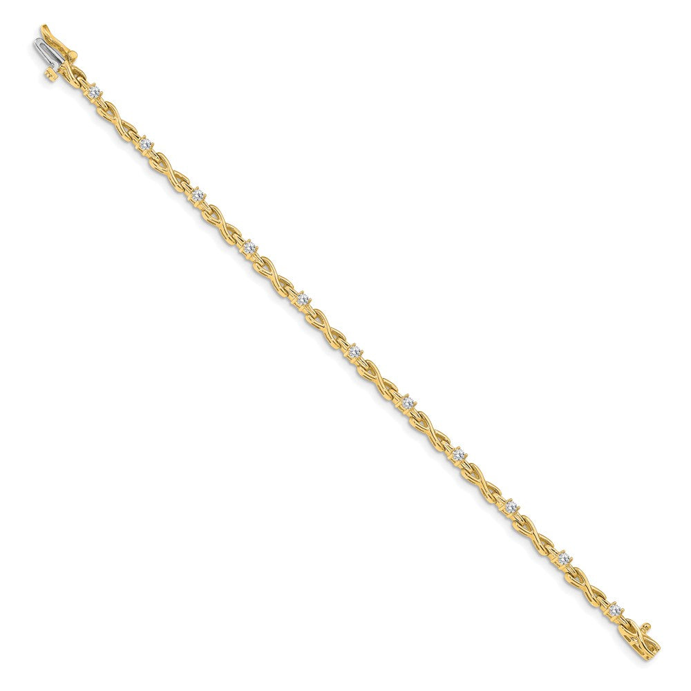 Shop 14K Gold Diamond Tennis Bracelet - 6.5mm, Affordable Luxury Sparkle