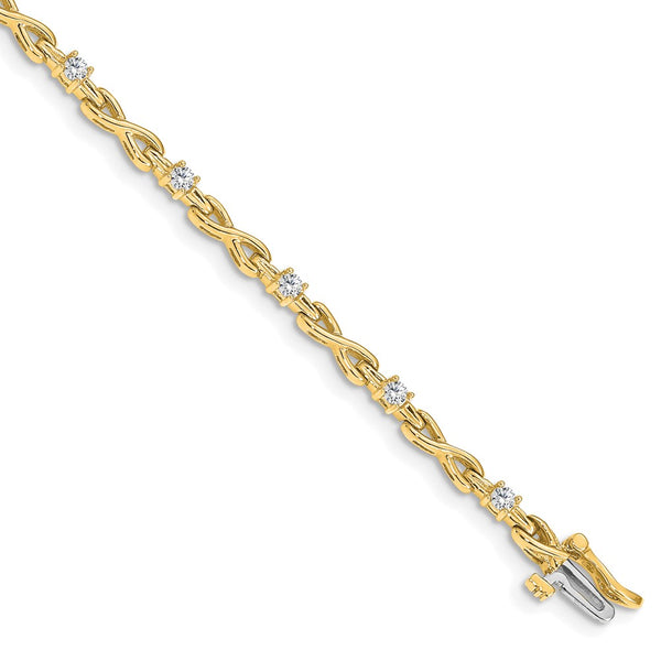 14K Gold 2.2mm Diamond Tennis Bracelet Setting - Style GR1-1013338