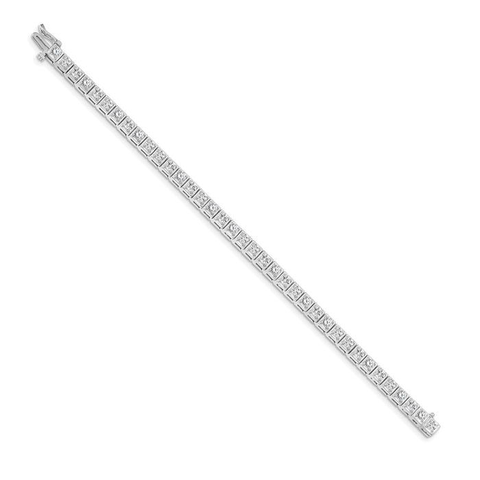 Exclusive 14K White Gold Tennis Bracelet Setting - Stylish & Affordable Luxury-2