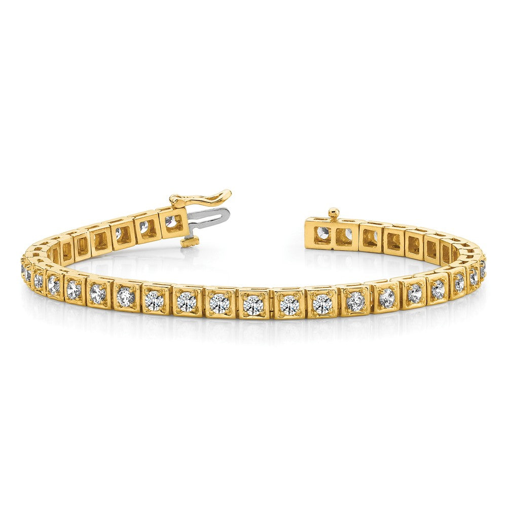 Buy Exclusive 14K Gold 3.4mm Diamond Tennis Bracelet - Stylish Luxury Value