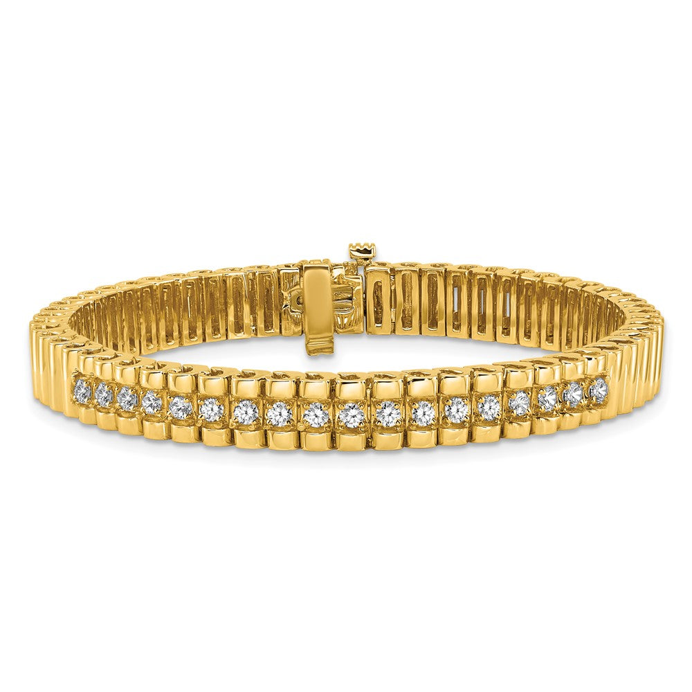 Buy Exclusive 14K Gold AA Diamond-Studded Link Bracelet - Stylish Luxury Value!