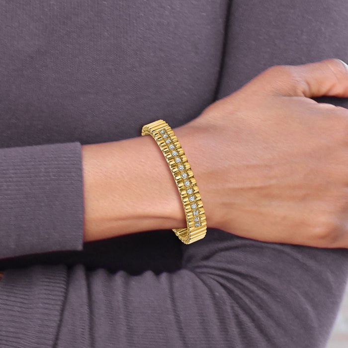 Shop 14K Gold AAA Diamond Chain Bracelet - Stylish Luxury at an Affordable Price-6