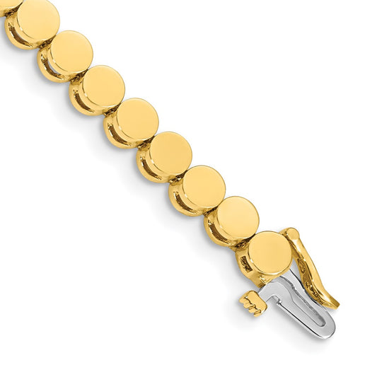 Buy Stylish 14K Gold Add-a-Diamond Bracelet - 35 Stone Capacity, 3.5mm