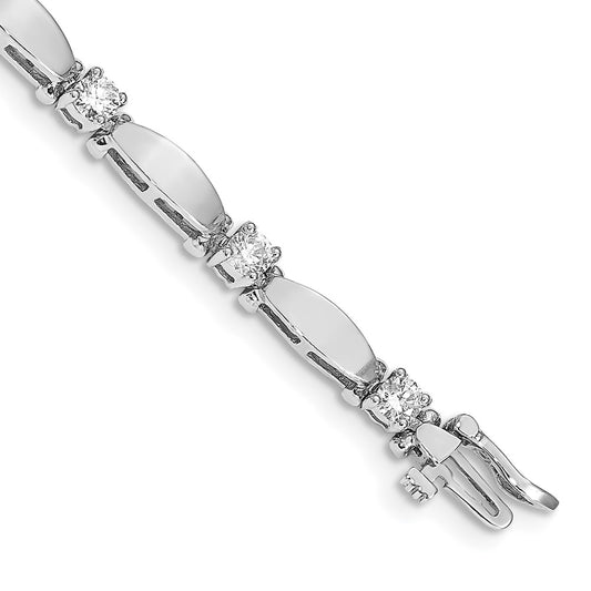 Buy Exclusive 14K White Gold AA-Grade Diamond Tennis Bracelet - Stylish Value!