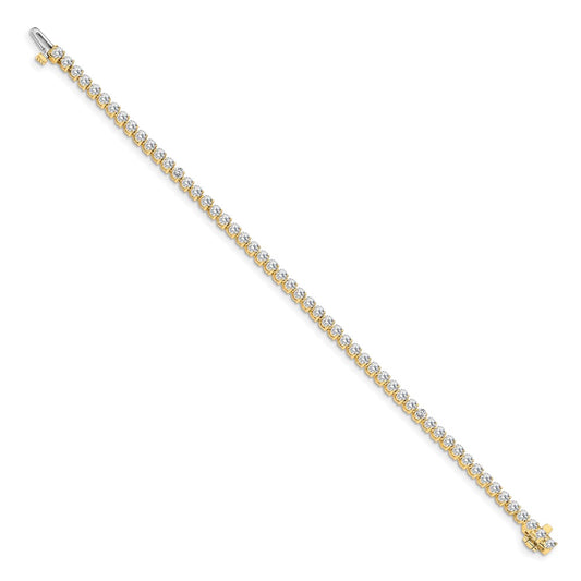 Exclusive 14K White Gold VS Diamond Tennis Bracelet - Stylish Luxury Accessory