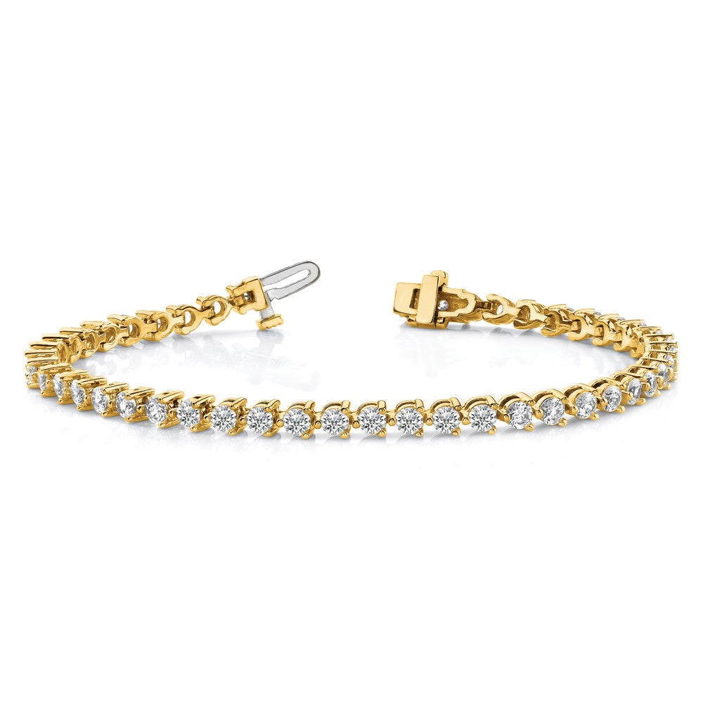 Shop Luxury 14K Gold Diamond Tennis Bracelet Setting - Stylish & Affordable!