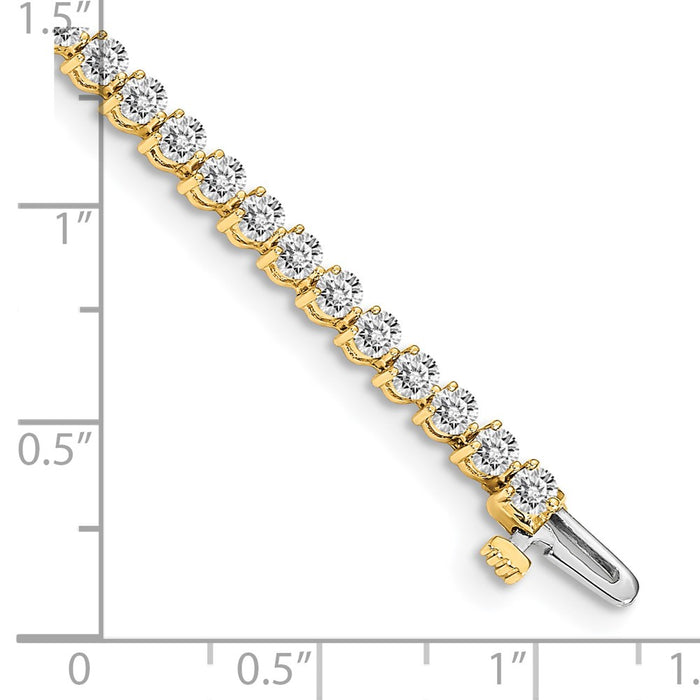 Shop Luxury 14K Gold Diamond Tennis Bracelet Setting - Stylish & Affordable!-4