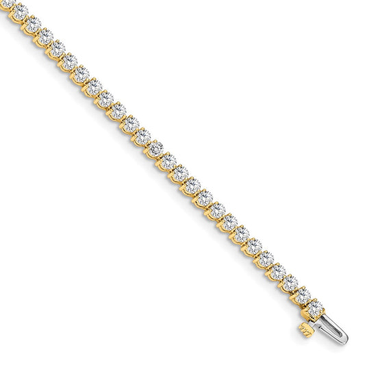 Exclusive 14K White Gold VS Diamond Tennis Bracelet - Stylish Luxury Accessory