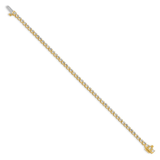 High-Quality 14K Gold Diamond Tennis Bracelet - Stylish Luxury at Great Price!