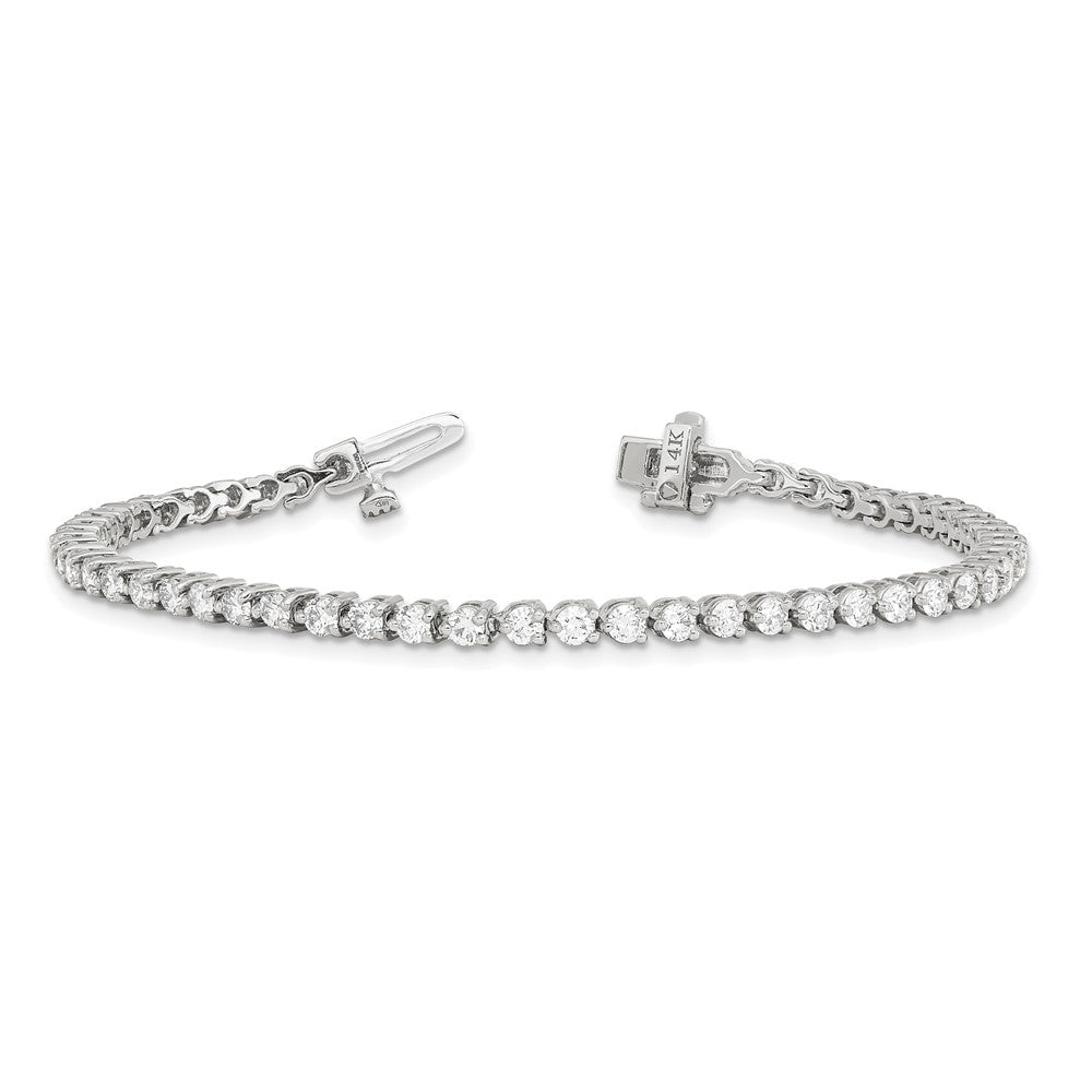 Shop Stylish 14K White Gold Diamond Tennis Bracelet Setting - Luxury Design, Perfect Fit