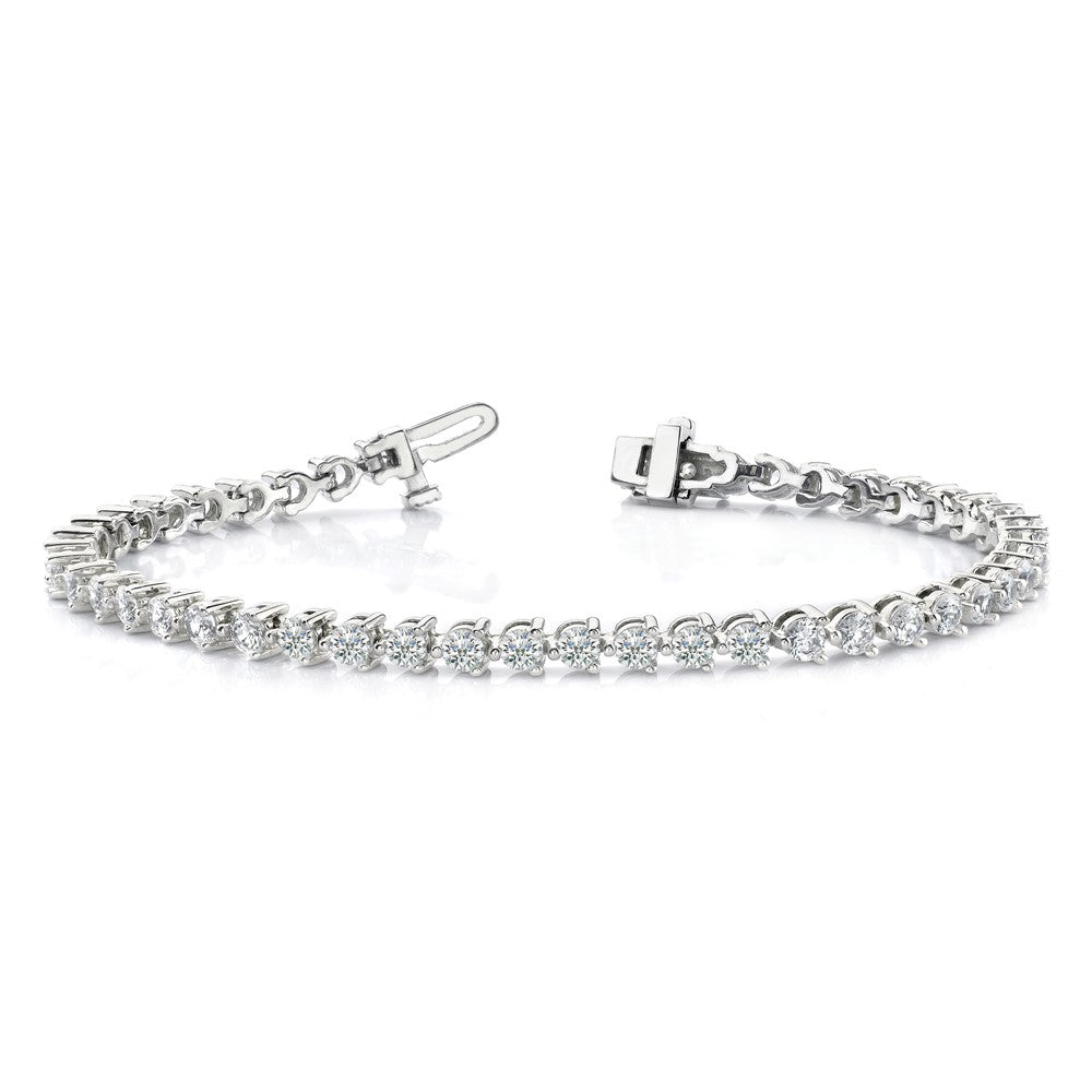 High-Quality 14K White Gold Diamond Tennis Bracelet Setting - Stylish Luxury Value