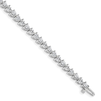 High-Quality 14K White Gold Diamond Tennis Bracelet Setting - Stylish Value!