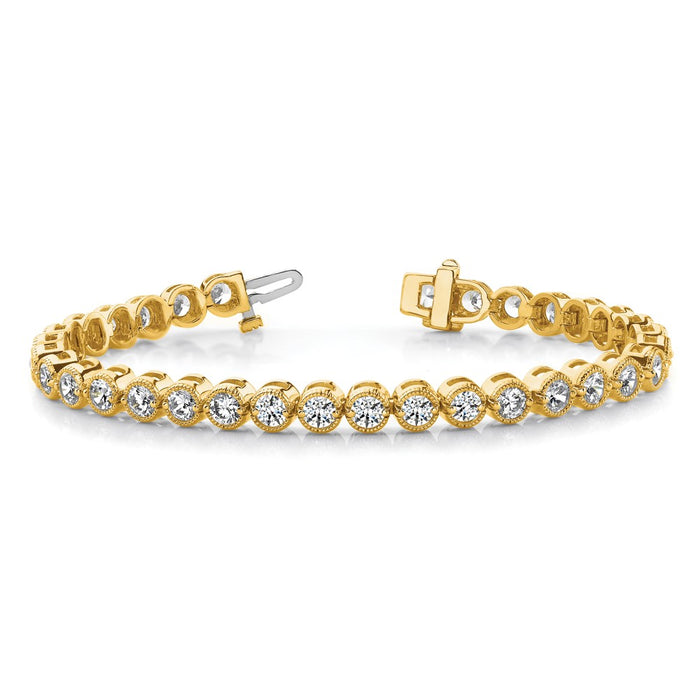 Shop Exclusive 14K Gold Diamond Tennis Bracelet Setting - Stylish & Affordable!-3
