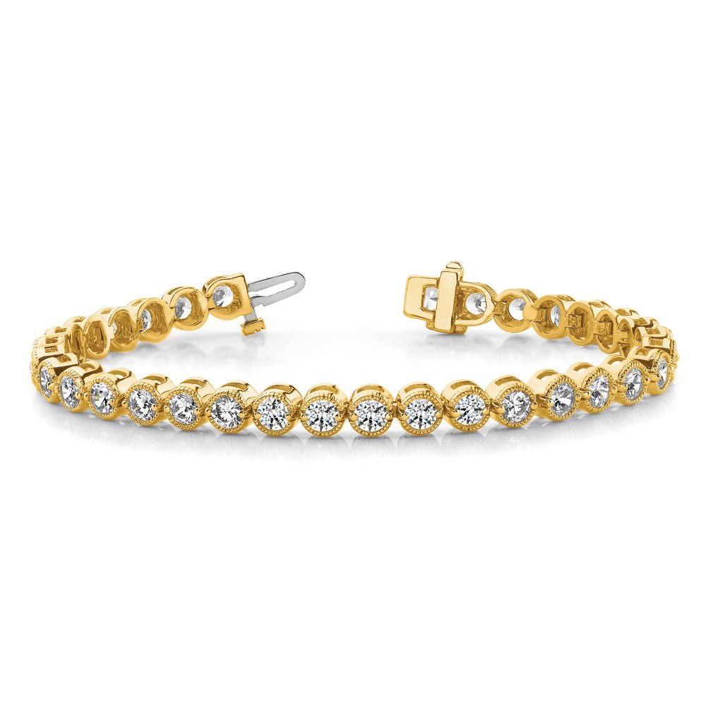 High-Quality 14K Gold AA Diamond Tennis Bracelet - Stylish & Affordable Luxury