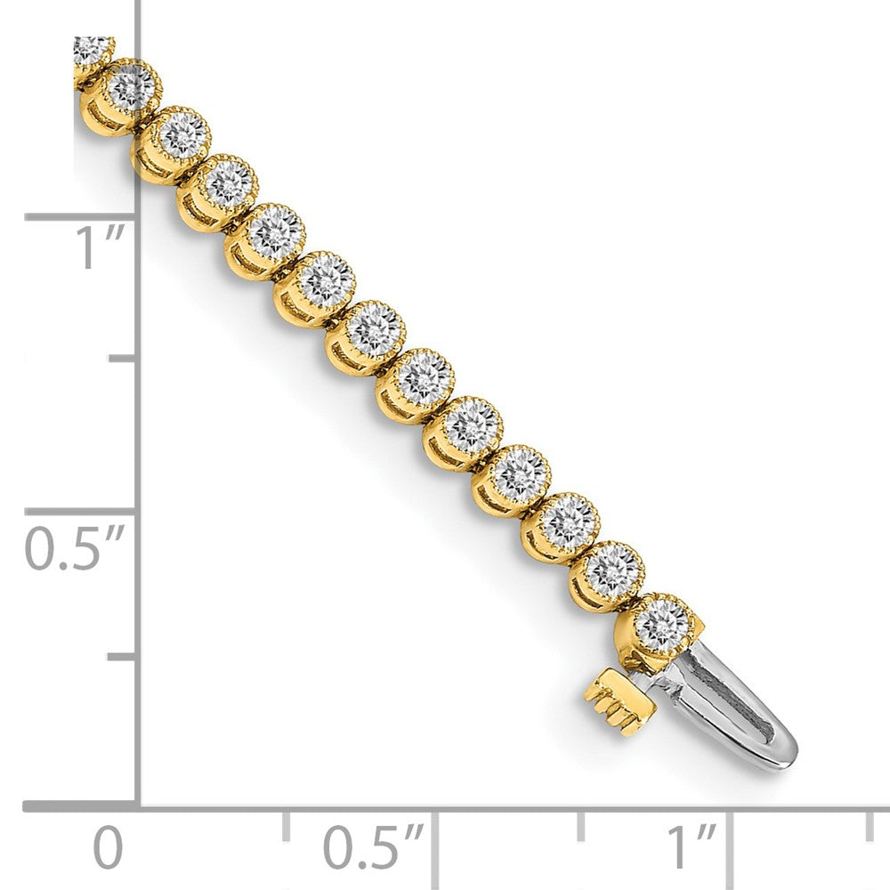 High-Quality 14K Gold AA Diamond Tennis Bracelet - Stylish & Affordable Luxury