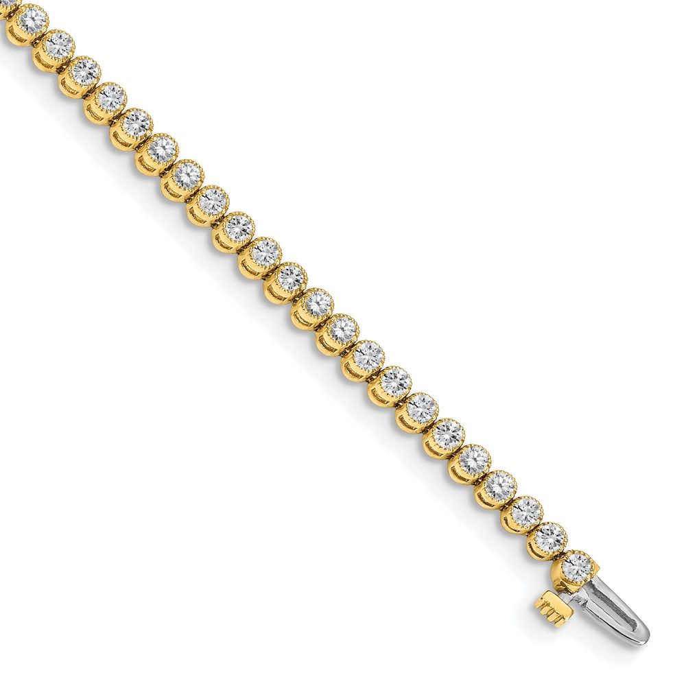 Shop Exclusive 14K Gold Diamond Tennis Bracelet Setting - Stylish & Affordable!