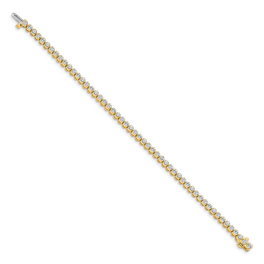 Shop Exclusive 14K Gold AAA Diamond Tennis Bracelet - Stylish Luxury Value!
