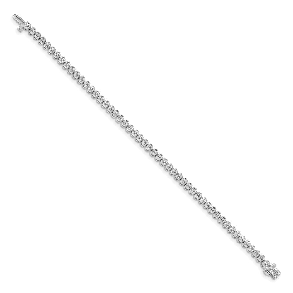 High-Quality 14K White Gold Diamond Tennis Bracelet - Stylish & Affordable Luxury