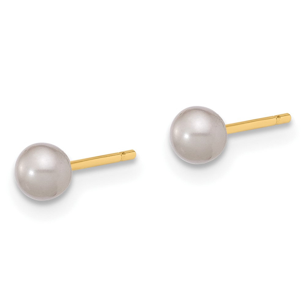 Shop Stylish 14K Gold Freshwater Pearl Stud Earrings - 3-4mm, Affordable Luxury