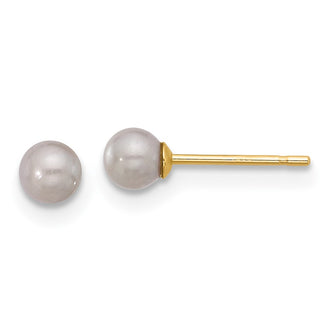 Shop Stylish 14K Gold Freshwater Pearl Stud Earrings - 3-4mm, Affordable Luxury