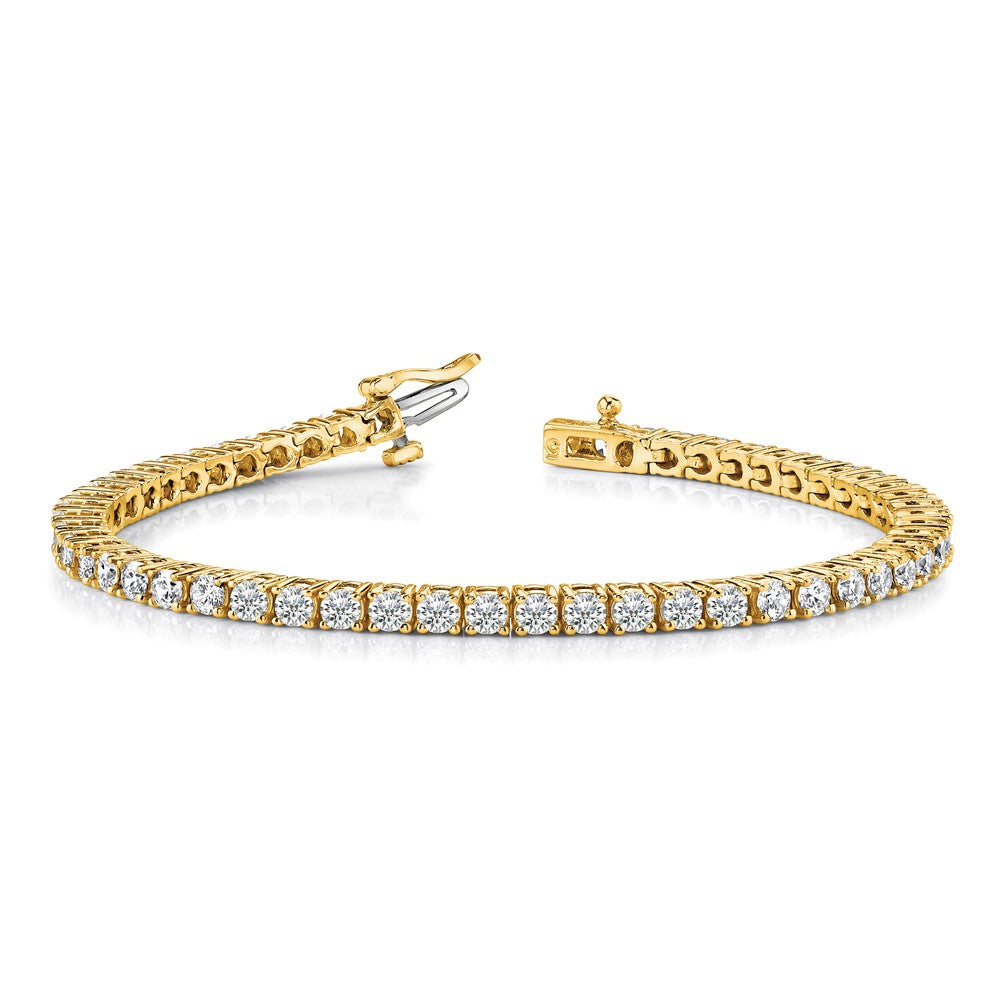 High-Quality 14K Gold Diamond Tennis Bracelet - Stylish & Affordable Luxury