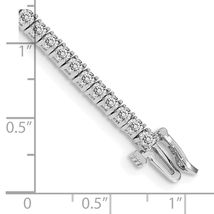 Buy 14K White Gold Tennis Bracelet Setting - Stylish & Affordable Elegance-4