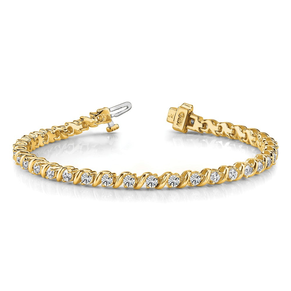 Exclusive 14K White Gold VS Diamond Tennis Bracelet - Stylish Luxury Value