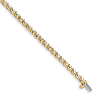 High-Quality 14K Gold AAA Diamond Tennis Bracelet - Stylish Luxury Value