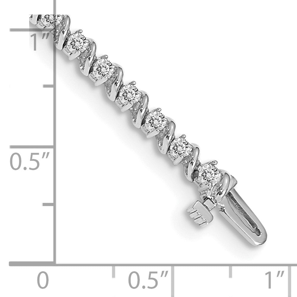Shop Exclusive 14K White Gold Diamond Tennis Bracelet - Stylish Luxury Value