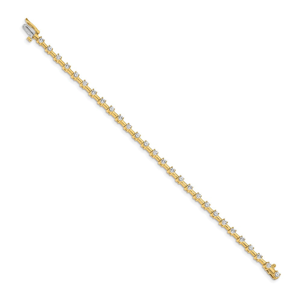 High-Quality 14K Gold AA Diamond Tennis Bracelet - Stylish Luxury Value!