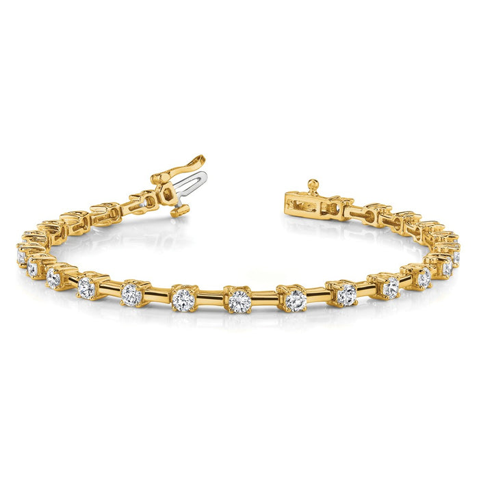 Buy Exclusive 14K White Gold VS Diamond Tennis Bracelet - Stylish Luxury Value-3