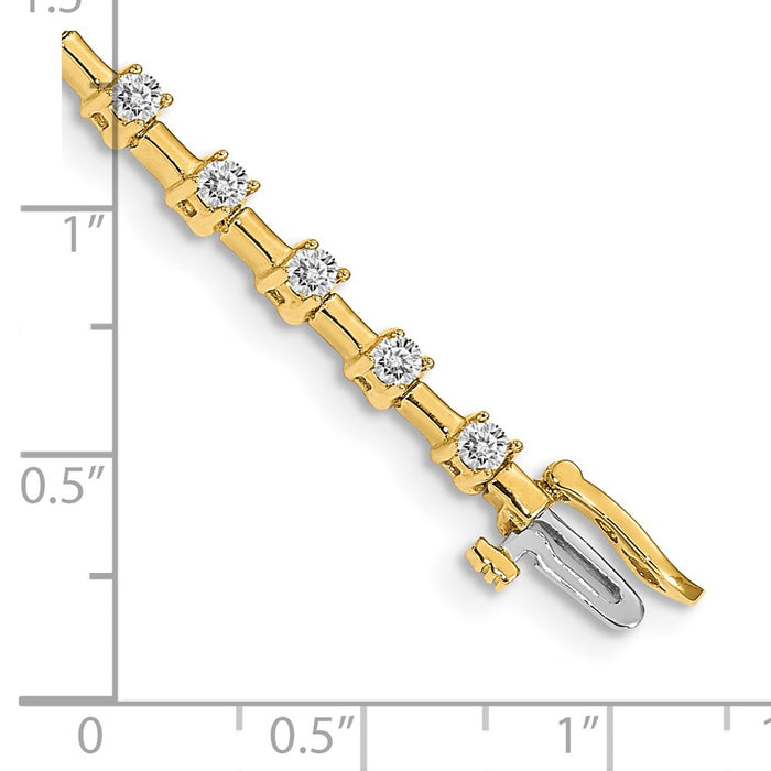 Buy Exclusive 14K White Gold VS Diamond Tennis Bracelet - Stylish Luxury Value-4