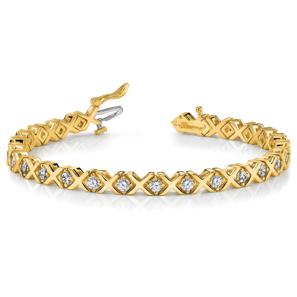 Shop 14K Gold 2.6mm Diamond Tennis Bracelet Setting - Luxury & Value