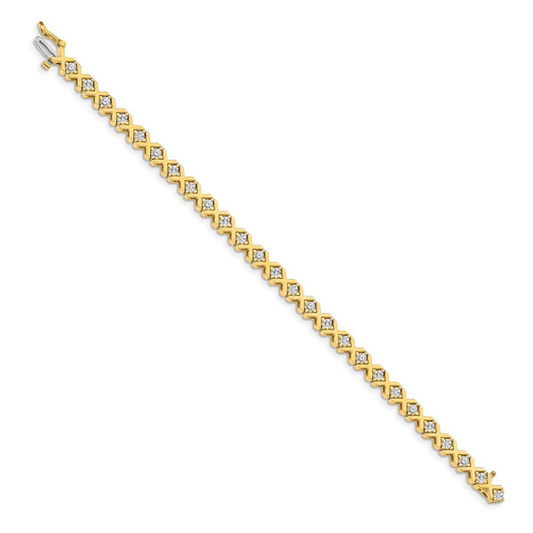 14K Gold 2.9mm Diamond Tennis Bracelet