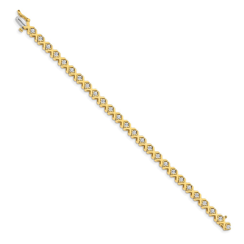 Shop Stylish 14K Gold AA Diamond Tennis Bracelet - Luxury Value & Elegance