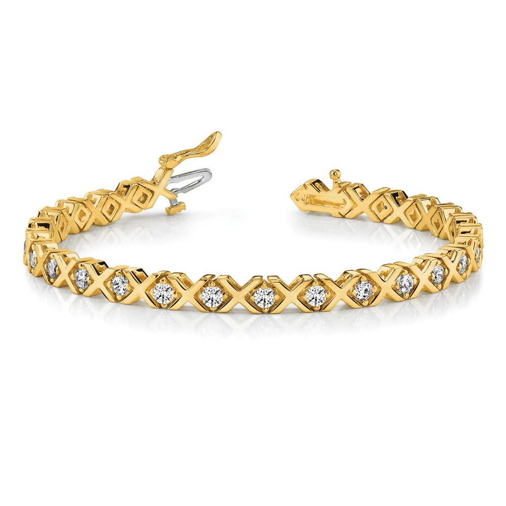 Shop Stylish 14K Gold AA Diamond Tennis Bracelet - Luxury Value & Elegance