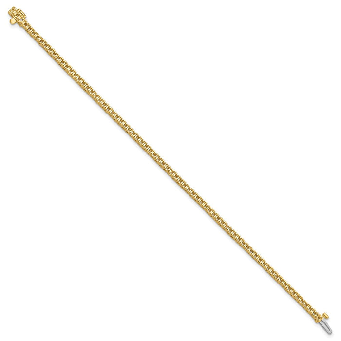 High-Quality 14K Gold Diamond Tennis Bracelet Setting - Stylish & Affordable!-2