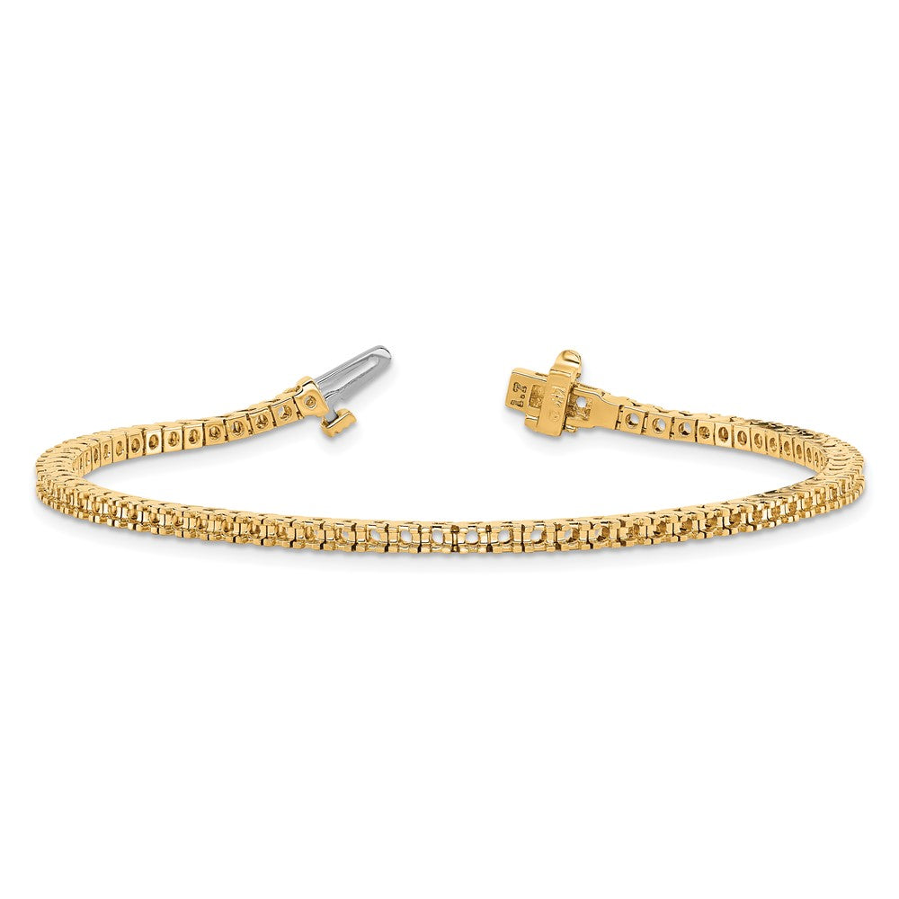 High-Quality 14K Gold Diamond Tennis Bracelet Setting - Stylish & Affordable!