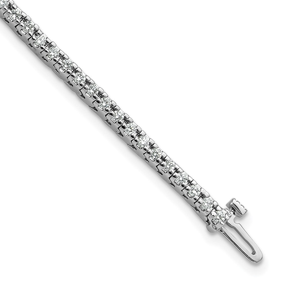 Buy 14K White Gold VS Diamond Tennis Bracelet - Stylish 7 Elegant Sparkle
