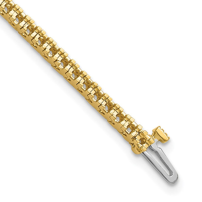 High-Quality 14K Gold Diamond Tennis Bracelet Setting - Stylish & Affordable!-1