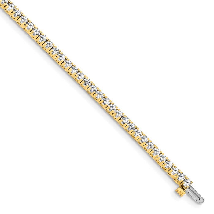 Shop Stylish 14K Gold AA Diamond Tennis Bracelet | High-Quality Luxury Jewelry-1