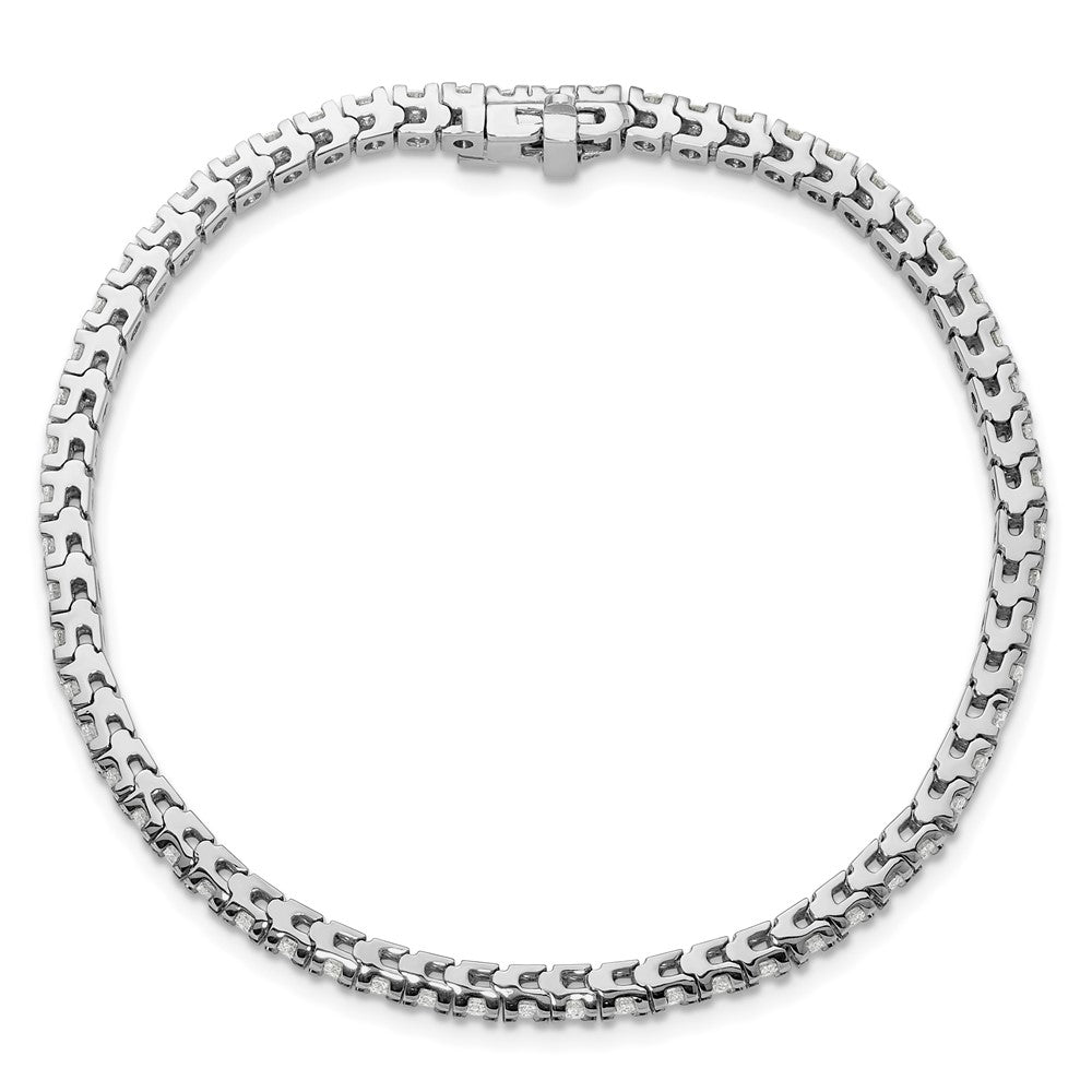 Exclusive 14K White Gold Diamond Tennis Bracelet - Stylish 7.5" Luxury Value