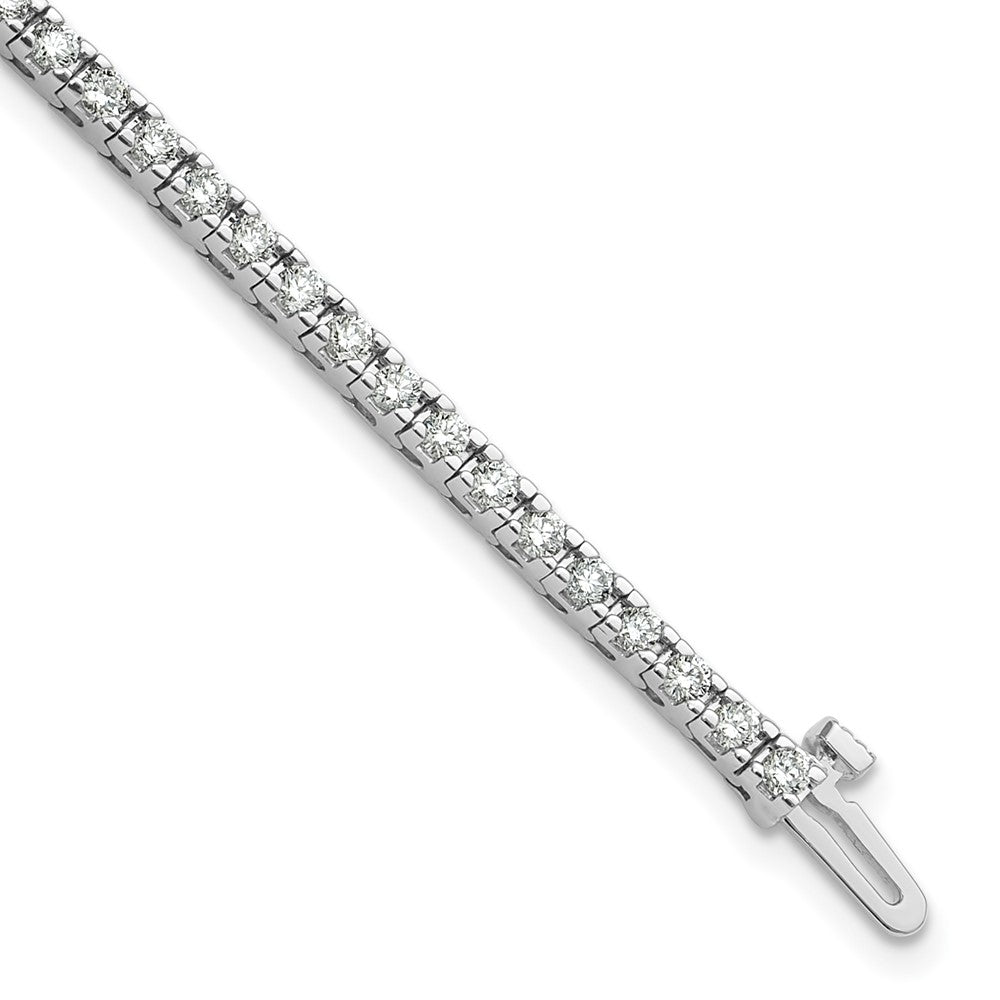 Exclusive 14K White Gold Diamond Tennis Bracelet - Stylish 7.5" Luxury Value