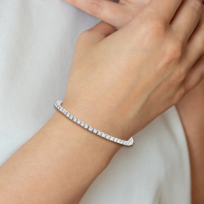 Shop Affordable 14K White Gold Tennis Bracelet - Stylish & High-Quality Design-7