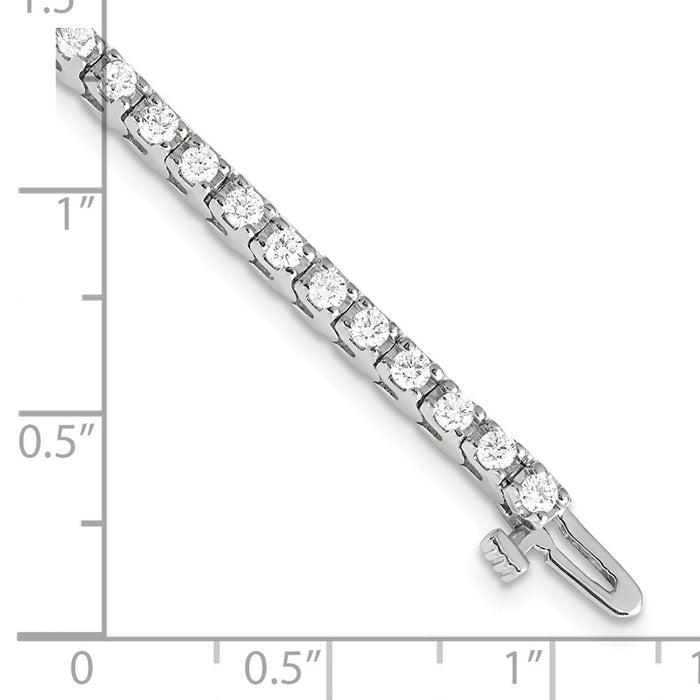 Shop Affordable 14K White Gold Tennis Bracelet - Stylish & High-Quality Design-5
