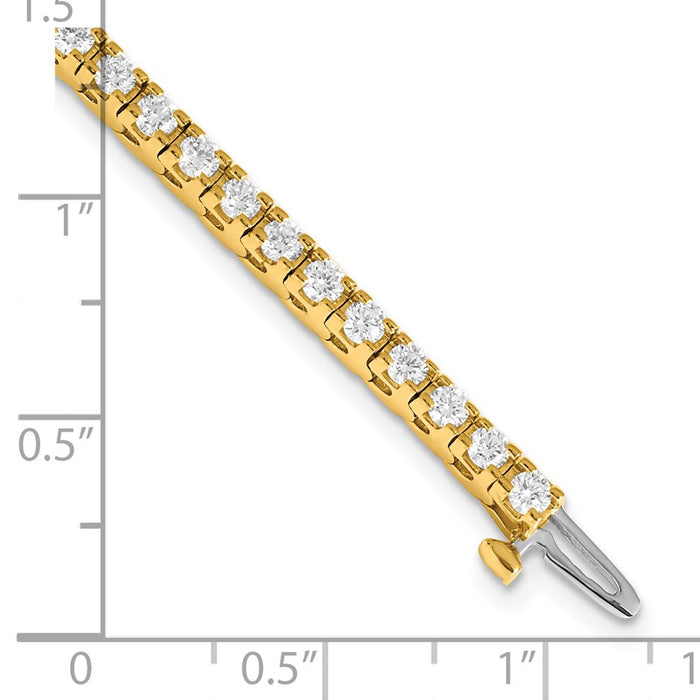 High-Quality 14K Gold AAA Diamond Tennis Bracelet - Stylish Luxury Value-4
