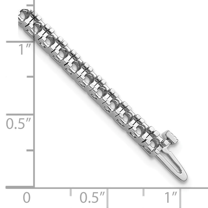 Buy 14K White Gold Tennis Bracelet Setting - Stylish & High-Quality Design-4